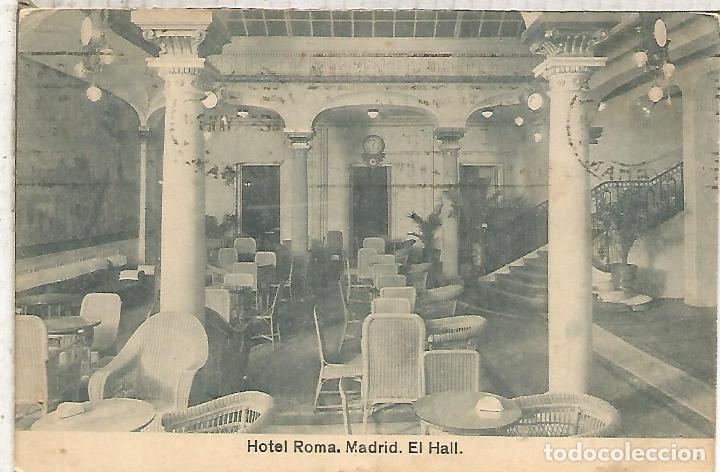 Postales: MADRID HOTEL ROMA ESCRITA - Foto 1