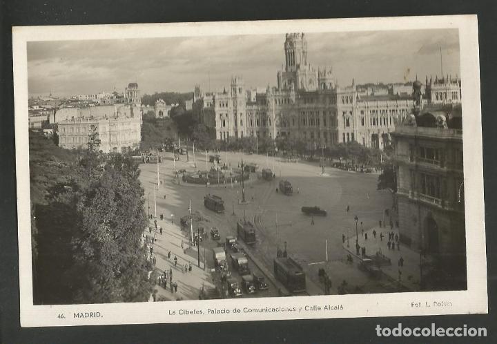 Postcards: MADRID-LA CIBELES, PALACIO COMUNICACIONES Y GRAN VIA-46-FOTOGRAFICA ROISIN-POSTAL ANTIGUA-(57.809)