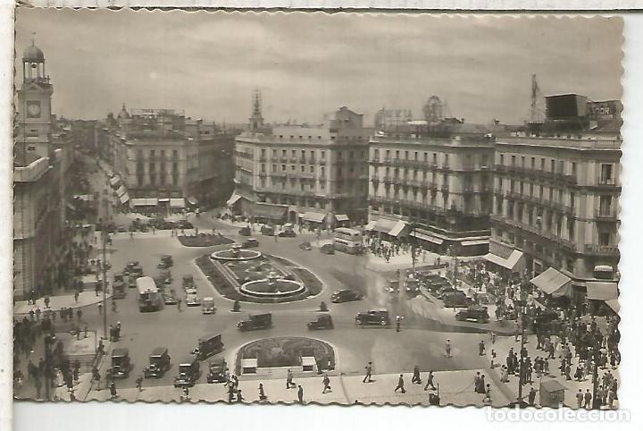 Postales: MADRID PUERTA DEL SOL ESCRITA - Foto 1