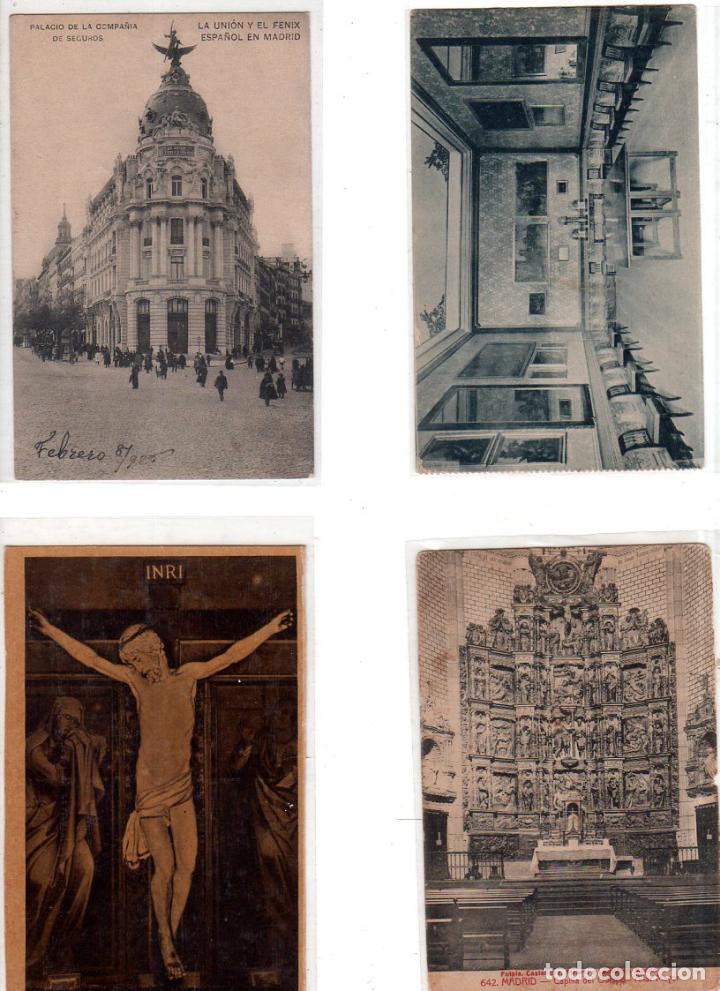 Postales: LOTE DE 4 POSTALES DE MADRID. - Foto 1