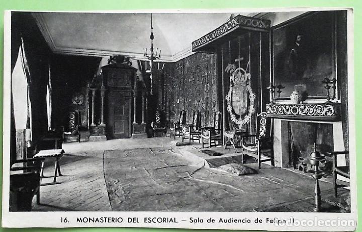 Postales: Monasterio del Escorial. 16 Sala de Audiencia de Felipe II. Roisin.