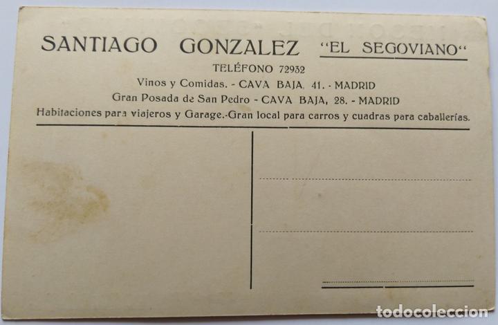 Postales: MADRID MESON DEL SEGOVIANO - Foto 2