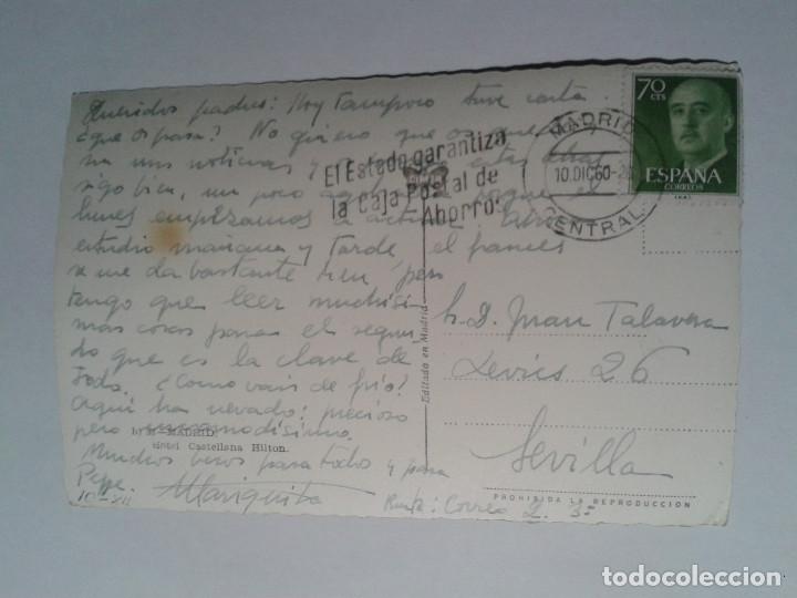 Postales: POSTAL. HOTEL HILTON. MADRID. CIMER - Foto 2