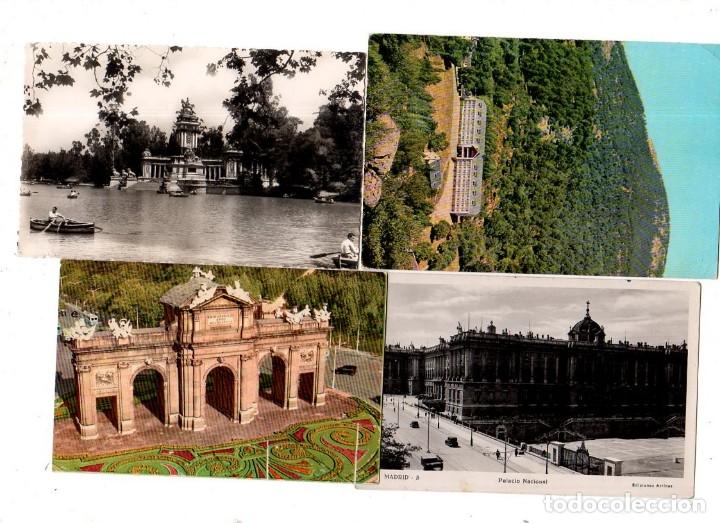 Postales: LOTE DE 4 POSTALES DE MADRID. - Foto 1