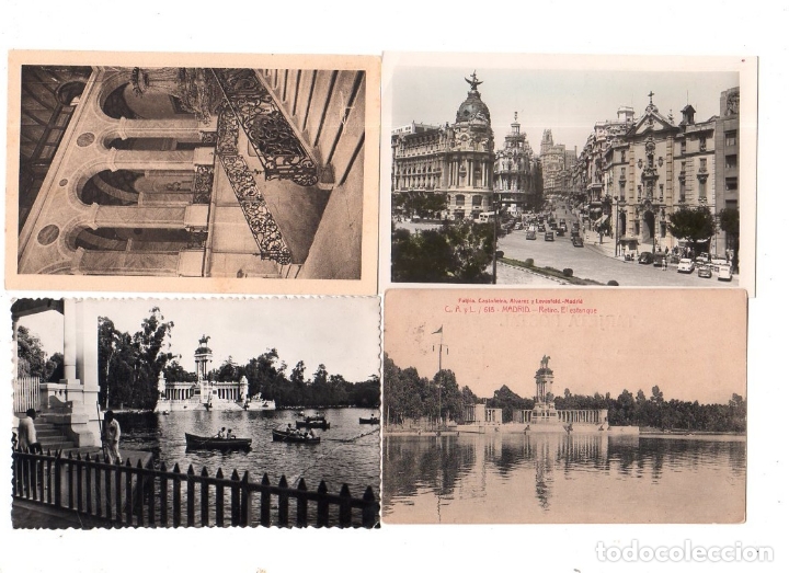 Postales: LOTE DE 4 POSTALES DE MADRID. - Foto 1