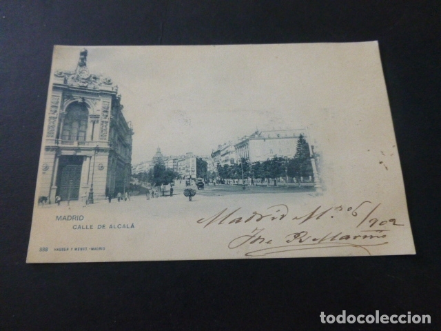 Postales: MADRID CALLE DE ALCALA - Foto 1