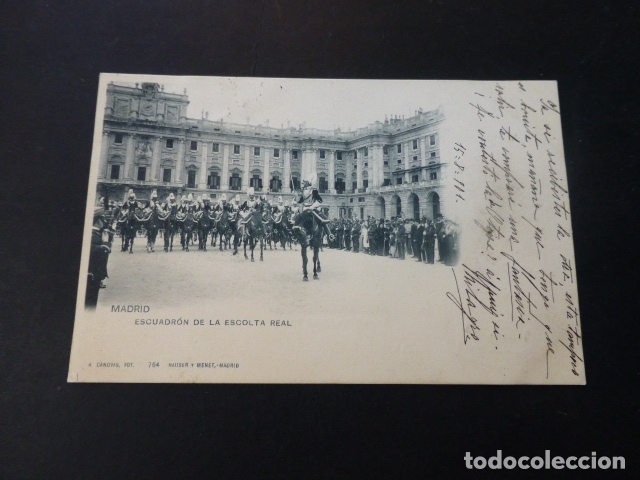 Postales: MADRID ESCUADRON DE LA ESCOLTA REAL - Foto 1