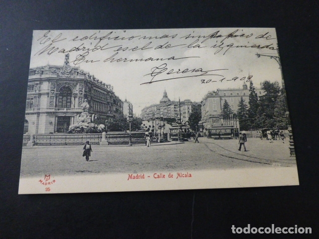 Postales: MADRID CALLE DE ALCALA - Foto 1