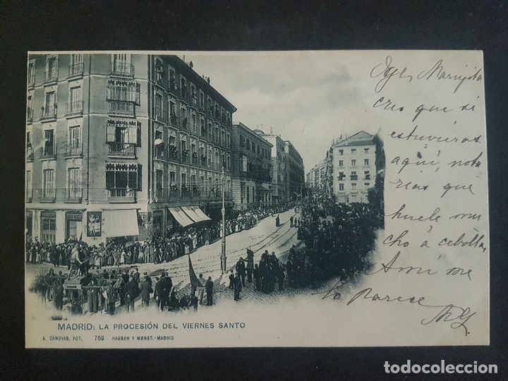 Postales: MADRID LA PROCESION DEL VIERNES SANTO - Foto 1