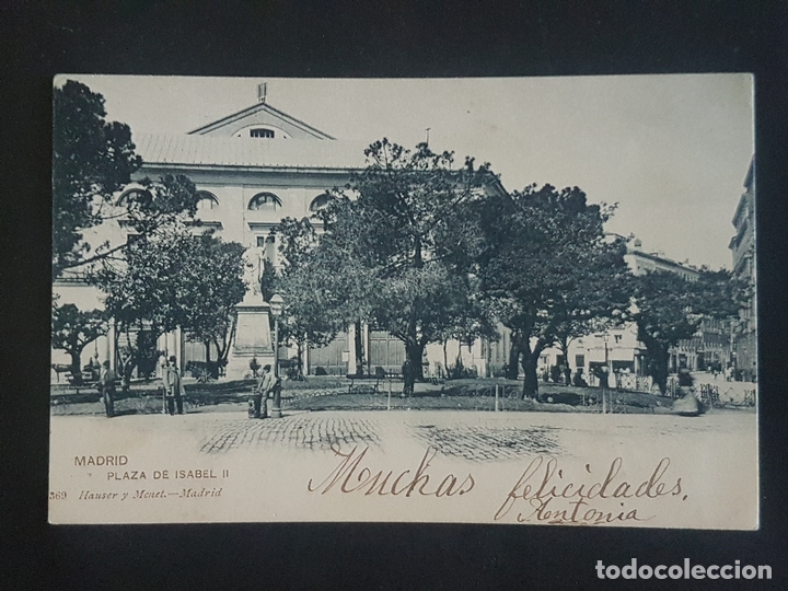 Postales: MADRID PLAZA DE ISABEL II - Foto 1