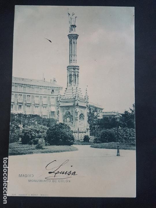 Postales: MADRID MONUMENTO DE COLON - Foto 1