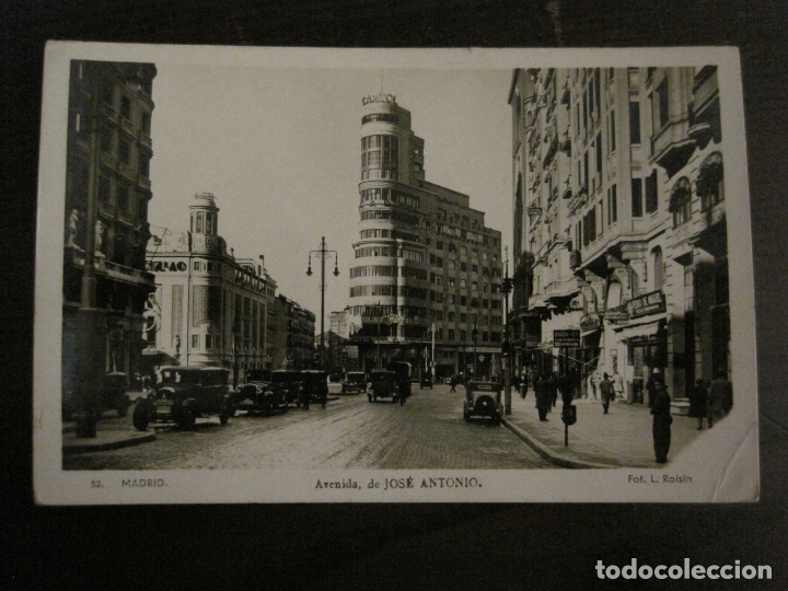 Postcards: MADRID-AVENIDA DE JOSE ANTONIO-52-FOTOGRAFICA ROISIN-VER FOTOS-(60.168)