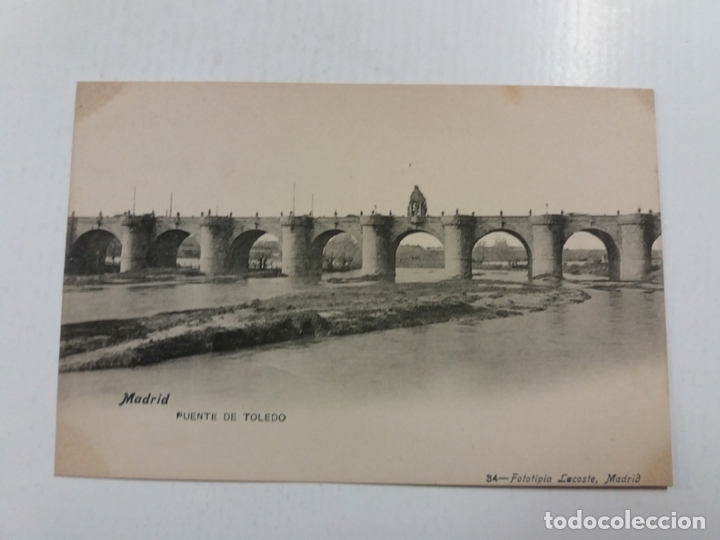 Postcards: MADRID-PUENTE DE TOLEDO-34-FOTOTIPIA LACOSTE-REVERSO SIN DIVIDIR-VER FOTOS-(60.979)