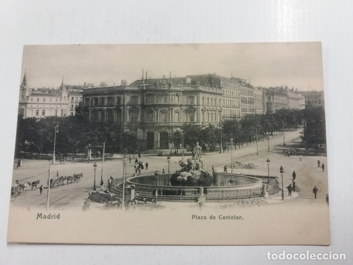 Postcards: MADRID-PLAZA DE CASTELAR-1137-MADRID POSTAL-REVERSO SIN DIVIDIR-VER FOTOS-(60.995)