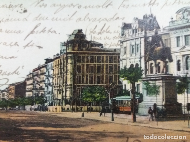 Postcards: MADRID-CALLE DE ALCALA-ESTATUA DE ESPARTEROS-REVERSO SIN DIVIDIR-VER FOTOS-(60.998)