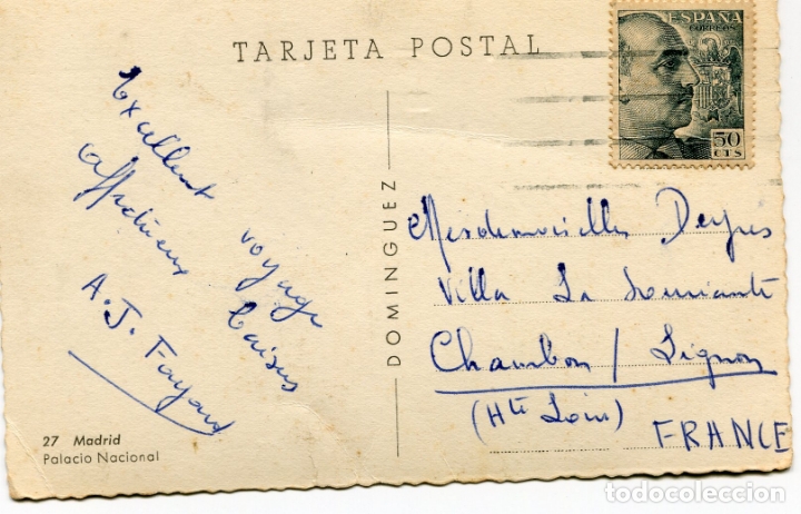 Postales: MADRID. PALACIO NACIONAL. DOMINGUEZ - Foto 2
