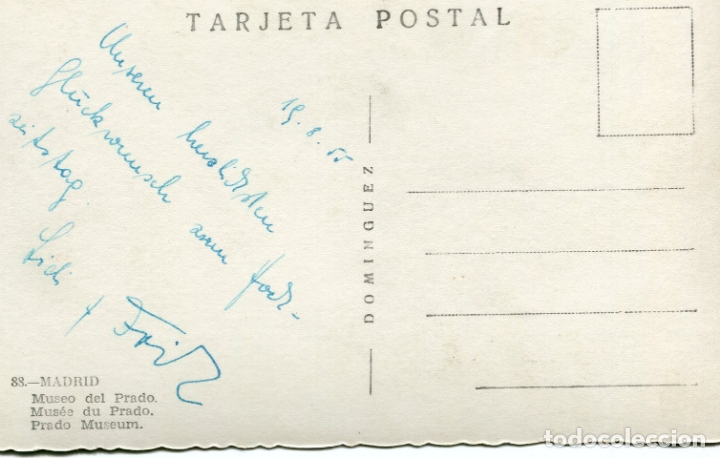 Postales: MADRID. MUSEO DEL PRADO. DOMINGUEZ - Foto 2