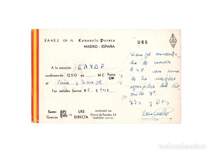 Postales: MADRID.- U.R.E. RADIOAFICIONADO. EA4EJ. - Foto 2
