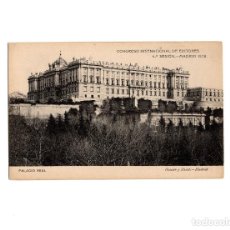 Postales: MADRID.- CONGRESO INTERNACIONAL DE EDITORES 1908. PALACIO REAL.
