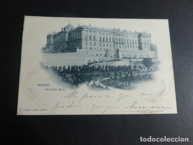 Postales: MADRID PALACIO REAL HAUSER Y MENET - Foto 1