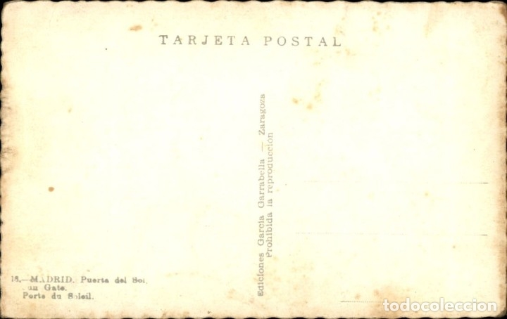 Postales: Madrid &ndash; Puerta del Sol - Coloreada - 9 x 14 cms - Foto 2