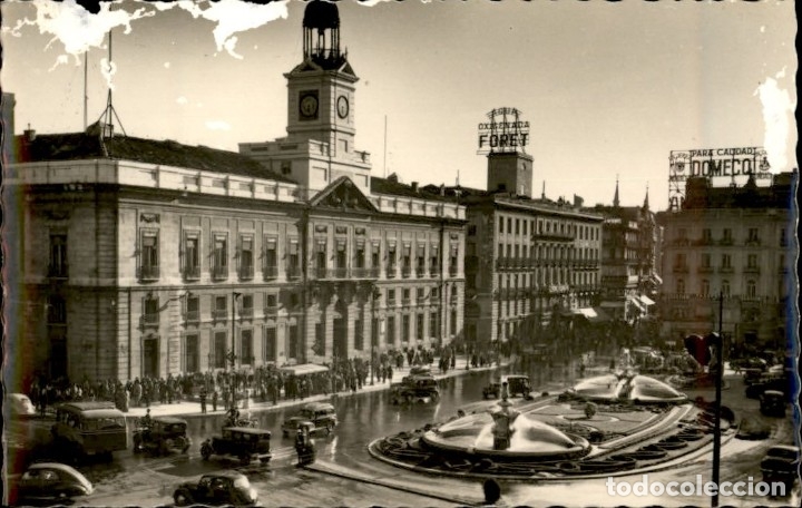 Postales: Madrid &ndash; Puerta del Sol - 9 x 14 cms - Foto 1