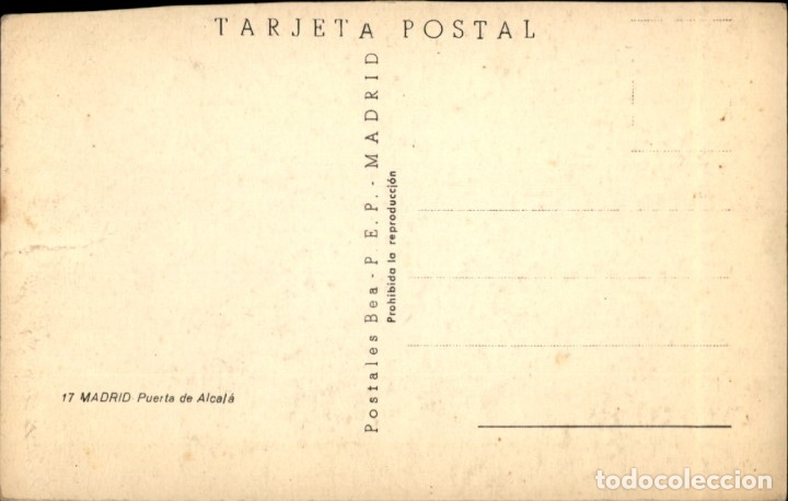 Postales: Madrid &ndash; Puerta de Alcala - 9 x 14 cms - Foto 2