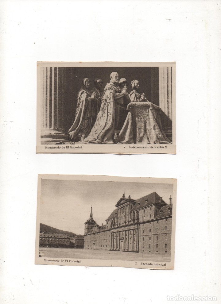 Postales: 2 POSTALES DE EL ESCORIAL DE HAUSER Y MENET- sin circular- - Foto 1