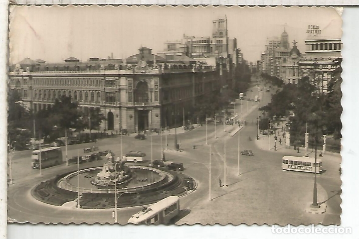 Postales: MADRID CALLE ALCALA ESCRITA - Foto 1