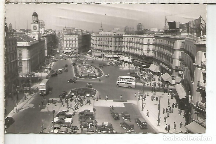 Postales: MADRID PUERTA DEL SOL ESCRITA - Foto 1