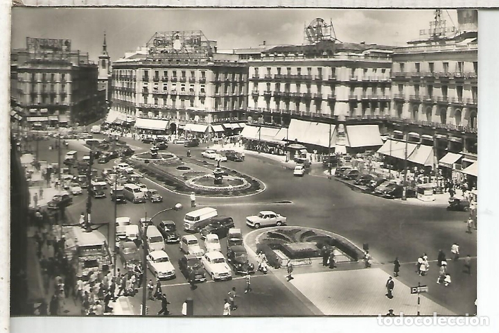 Postales: MADRID PUERTA DEL SOL ESCRITA - Foto 1