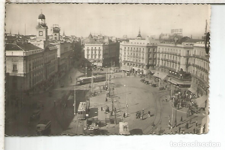 Postales: MADRID PUERTA DEL SOL ESCRITA - Foto 1