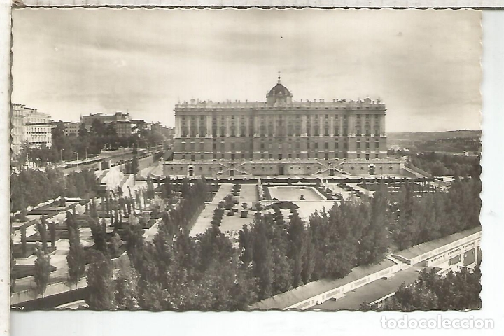 Postales: MADRID PALACIO REAL ESCRITA - Foto 1