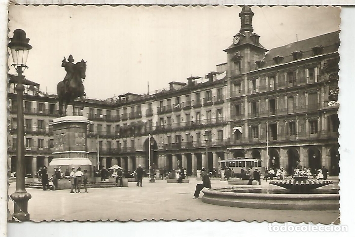 Postales: MADRID PLAZA MAYOR ESCRITA - Foto 1