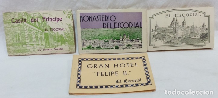Postais: LOTE ANTIGUOS ALBUMES TARJETAS POSTALES EL ESCORIAL,COMPLETOS.SIN ESCRIBIR.70 POSTALES.VER .