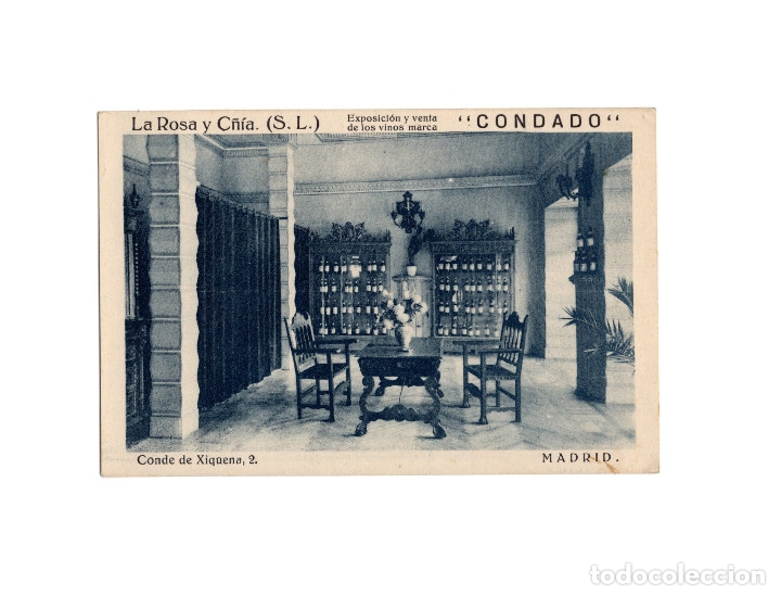 Postales: MADRID.- LA ROSA Y COMPA&Ntilde;IA. SL.  EXPOSICI&Oacute;N Y VENTA DE LOS VINOS MARCA CONDADO. - Foto 1