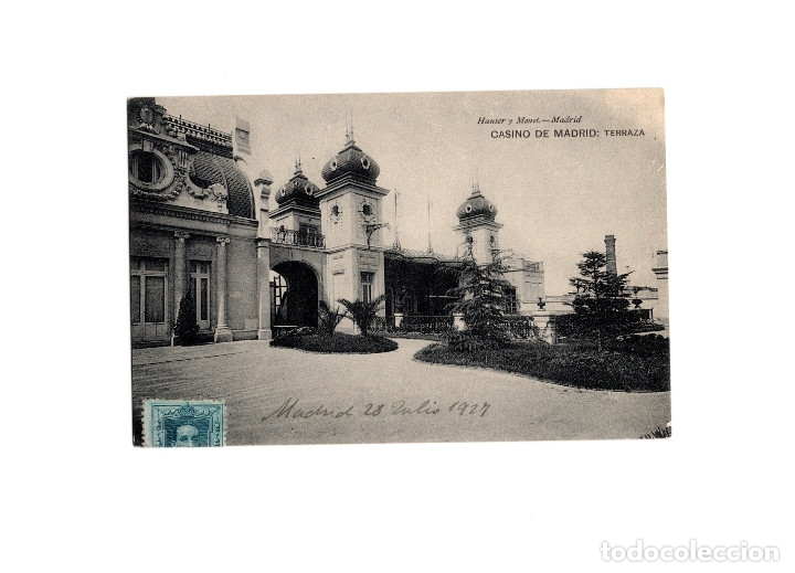 Postales: MADRID.- CASINO DE MADRID. TERRAZA. - Foto 1