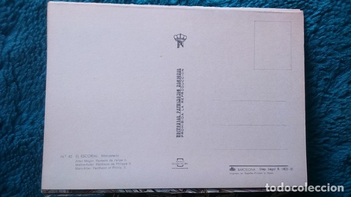 Postales: DESPLEGABLE EL ESCORIAL - Foto 3