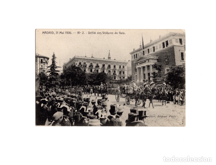 Postales: MADRID.- 1906. DESFILE DE GALA. - Foto 1