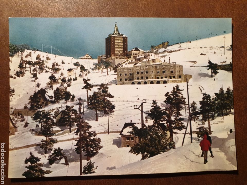 Cartes Postales: N&ordm; 1. Puerto de Navacerrada. Vista parcial y Residencia Jose Antonio - Ed Vistabella