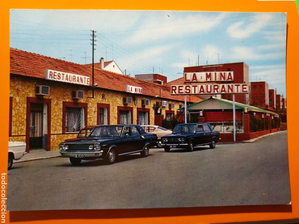 Cartes Postales: Aranjuez - Restaurante la mina / coches - n&ordm; s/n - ed. alcala - escrita - a&ntilde;o 1970
