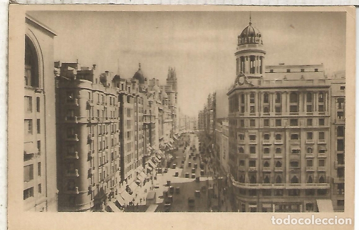 Postales: MADRID GRAN VIA SIN ESCRIBIR - Foto 1