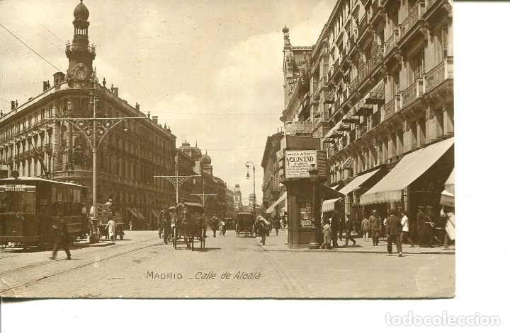Postales: MADRID-CALLE DE ALCALA - Foto 1
