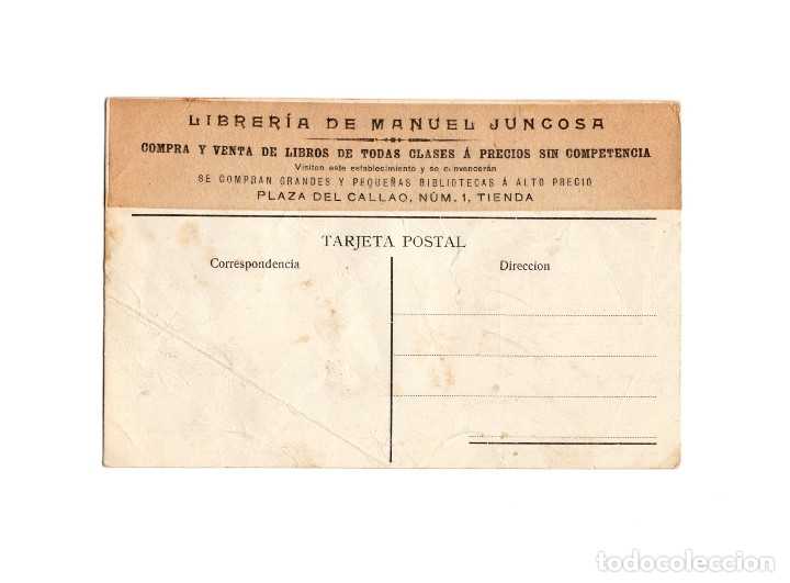 Postales: MADRID.- LIBRER&Iacute;A DE MANUEL JUNCOSA. - Foto 2