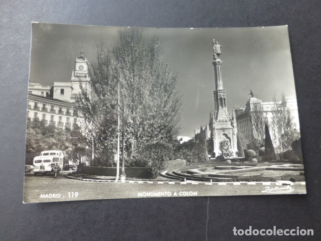 Postales: MADRID MONUMENTO A COLON - Foto 1