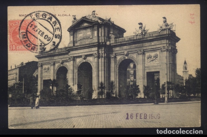 Postales: B-0130- MADRID. PUERTA DE ALCALA. - Foto 1
