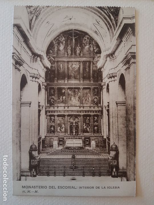 Postales: ALTAR MAYOR MONASTERIO DE EL ESCORIAL MADRID - Foto 1