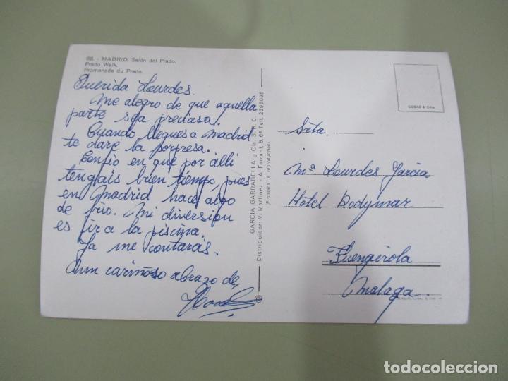 Postales: Madrid - Sal&oacute;n del Prado - Escrita - Foto 2