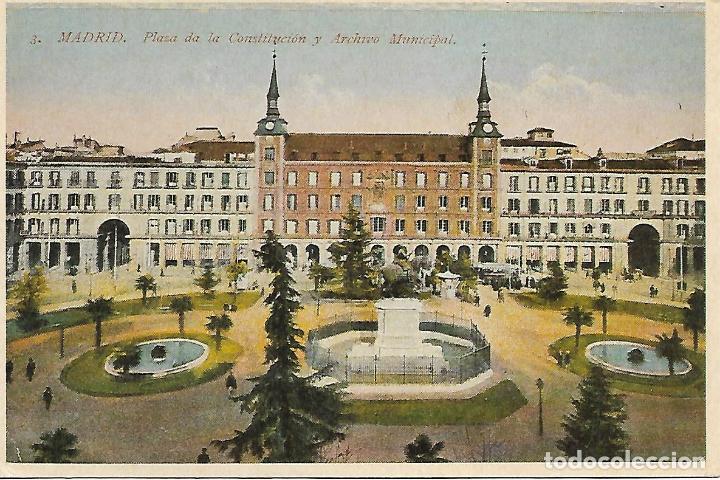Cartoline: MADRID-PLAZA DA LA CONSTITUCI&Oacute;N Y ARCHIVO MUNICIPAL