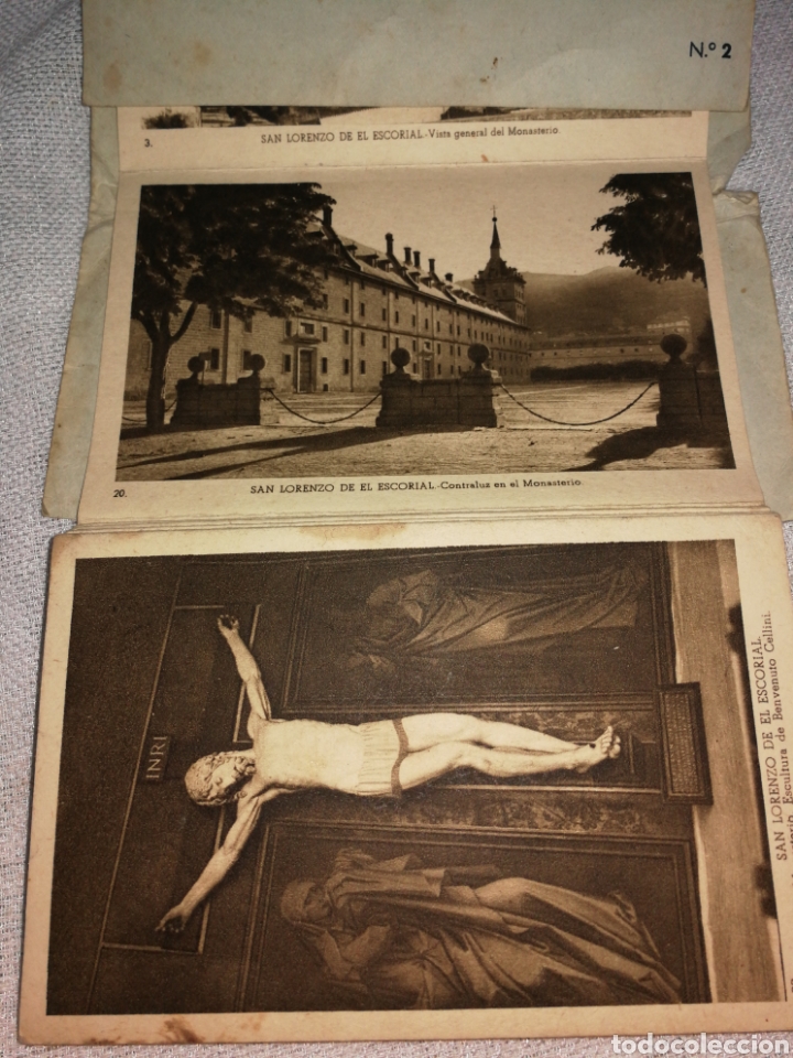 Postales: CARPETA DE POSTALES EL ESCORIAL - Foto 3